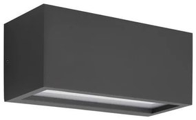 Απλίκα Φωτιστικό Τοίχου E27 11x25x11cm IP54 Amigo Eurolamp-145-20634-Ανθρακί 145-20634