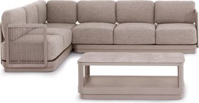 ΣΕΤ ΣΑΛΟΝΙ ΓΩΝΙΑ 3ΤΜΧ ELYSIA HM6187.02 ΣΑΜΠΑΝΙ ΑΛΟΥΜΙΝΙΟ-ΣΧΟΙΝΙ-P.E.ΥΦΑΣΜΑ