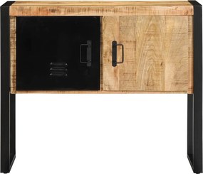 vidaXL Ντουλάπι κονσόλας 90x35x75 cm Μασίφ ακατέργαστο ξύλο Μάνγκο