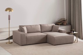 Corner Sofa-Bed Pırlo Corner Right - Brown Brown