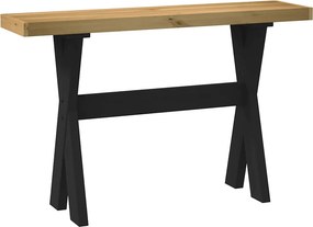 vidaXL Τραπέζι κονσόλας NOAIN με πόδια σχήματος X 120x30x75 cm