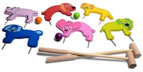 Ξύλινο Παιχνίδι Bs Toys Κροκέ Με Σκυλάκια