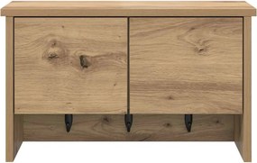 vidaXL Τοίχου Κρεμάστρα Artisan Oak 50 x 20 x 30 εκ.