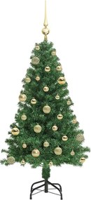 vidaXL Τεχνητό Χριστουγεννιάτικο Δέντρο με 150 LED Πράσινο 120 cm