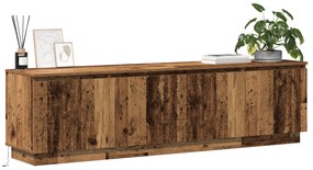 vidaXL Κουτί τηλεόρασης με LED Παλιό Ξύλο 180x38x49 εκ Επεξεργασμένο Ξύλο