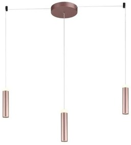 Κρεμαστό Φωτιστικό Οροφής 51567P LED 3X7W 3000K Sunlight-51567P-BROWN-Καφέ 51567P-BROWN