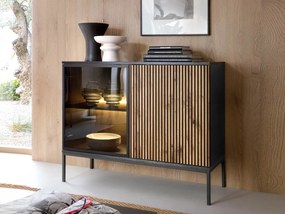 Μπουφές Sento K104 Mini-Φυσικό - Μαύρο