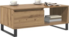 vidaXL Τραπεζάκι Σαλονιού Αρτισιανή Δρυς 90x50x36,5εκ Επεξεργασμ. Ξύλο