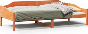 vidaXL Σκελετός Κρεβ. Χωρίς Στρώμα Καφέ Κεριού 90x200 εκ Μασίφ Πεύκο
