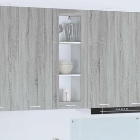 vidaXL Κρεμαστό ντουλάπι Γκρίζο Σονομα 40 x 31 x 100 εκ.