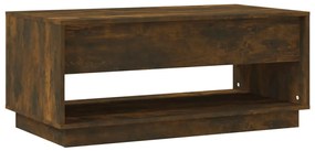 vidaXL Τραπεζάκι Σαλονιού Καπνιστή Δρυς 102,5x55x44 εκ. Επεξ. Ξύλο