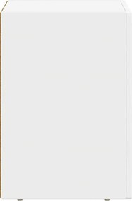 vidaXL Κομοδίνο 2 pcs Λευκό 29,5 x 33,5 x 50 εκ Επεξεργασμένο ξύλο