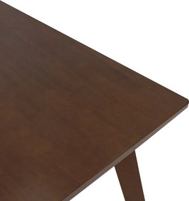 Τραπέζι Benson pakoworld MDF σε καρυδί απόχρωση 80x80x75εκ