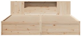 vidaXL Σκελετός Κρεβατιού Χωρίς Στρώμα 200x200 εκ Μασίφ Ξύλο Πεύκου