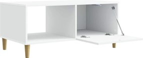 vidaXL Τραπεζάκι σαλονιού Λευκό 90 x 50 x 40 cm Επεξεργασμένο Ξύλο