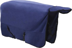 vidaXL Σαμάρι Ίππου Σκούρο μπλε 125 cm Πολυεστέρας