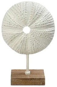 Επιτραπέζιο Διακοσμητικό Αχινός ICY306 20,5x10x31,5cm White Espiel Metal,Wood