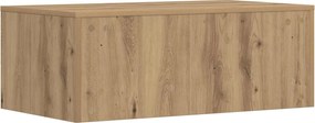vidaXL Επιτοίχιο γραφείο Επιτοίχιο Artisan Oak 80 x 45 x 30 εκ