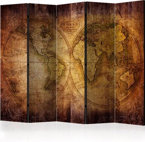 Διαχωριστικό με 5 τμήματα - World on old map II [Room Dividers]