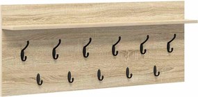 vidaXL Τοίχου Κρεμάστρα Δρύς Sonoma 100 x 40 x 12 εκ