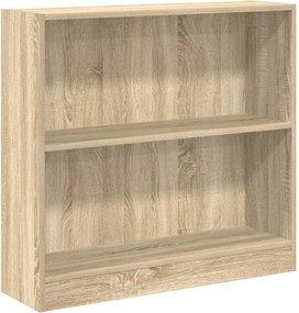 vidaXL Βιβλιοθήκη Sonoma Δρυς 80 x 24 x 75 εκ. από Τεχνητό Ξύλο