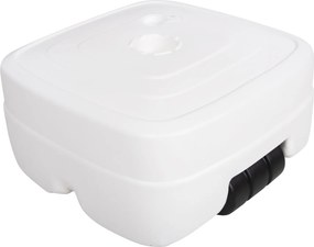 ΠΛΑΣΤΙΚΗ ΒΑΣΗ ΟΜΠΡΕΛΑΣ ΜΕ ΡΟΔΑ SOLBAS HM6113.01 ΛΕΥΚΗ- ΚΟΝΤΑΡΙ 33/50mm 46,5x23,5Υ