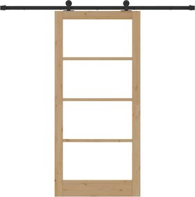 vidaXL Συρόμενη Πόρτα ORKDAL Φυσικό 93 x 202 cm