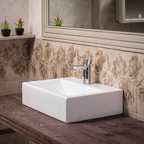 Pegasus White Gloss 52x34 - Επιτραπέζιος νιπτήρας