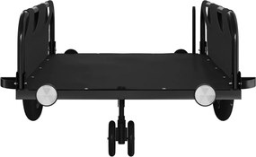 vidaXL Τρέιλερ Ποδηλάτου Μαύρο Ύφασμα Oxford/Σίδηρος