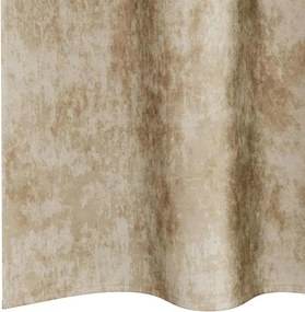 vidaXL Βελούδινες Κουρτίνες 2 pcs Κρεμ 260 x 140 εκ. Βελούδο