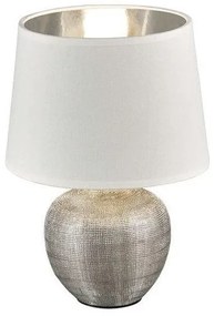Επιτραπέζιο Φωτιστικό Luxor ασημί Φ24 R50631089 Trio Lighting-R50631089-Λευκό-Ασημί R50631089