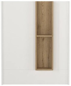 Γραφείο υποδοχής - reception Bonveno Megapap χρώμα λευκό - sepet oak 90x43,2x110εκ.