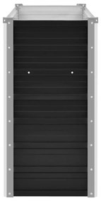 vidaXL Ζαρντινιέρα Υπερυψωμένη Ανθρακί 100x40x77 εκ. Γαλβαν. Χάλυβας