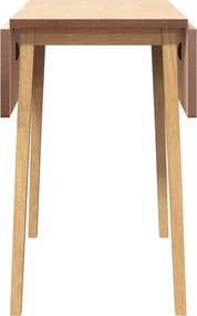 vidaXL Τραπέζι τραπεζαρίας φυσικό μασίφ ξύλο καουτσούκ