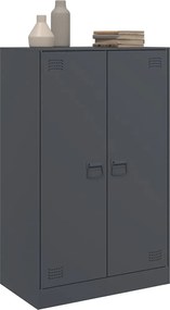 vidaXL Μπουφές Ανθρακί 67x39x107 εκ. από Ατσάλι