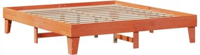 vidaXL Σκελετός Κρεβ. Χωρίς Στρώμα Καφέ Κεριού 200x200 εκ Μασίφ Πεύκο