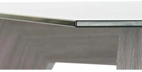 Τραπεζαρία DKD Home Decor Κρυστάλλινο Γκρι Διαφανές Ξύλο MDF (160 x 90 x 75 cm)