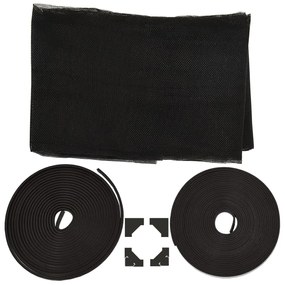 vidaXL Σήτα Εντόμων Μαγνητική για Παράθυρα Ανθρακί 80 x 140 εκ.