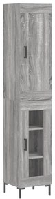 vidaXL Μπουφές Sonoma Γκρι 34,5 x 34 x 180 εκ. από Επεξεργασμένο Ξύλο