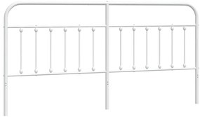 vidaXL Κεφαλάρι Λευκό 193 εκ. Μεταλλικό