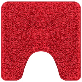 vidaXL Πατάκι μπάνιου 3 pcs Κόκκινο 50 x 50 cm Πολυπροπυλένιο
