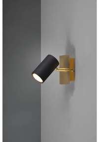Σποτ Φωτιστικό Οροφής Τοίχου 1xGU10 Κινητό Marley Trio Lighting-802400180-Μαύρο-Χρυσό 802400180