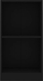 vidaXL Βιβλιοθήκη Μαύρο 40x24x75 εκ. από Επεξ. Ξύλο