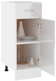 vidaXL Ντουλάπι με Συρτάρι Lyon Γυαλιστερό Λευκό 30x46x81,5εκ.