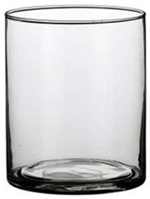 Βάζο Κυλινδρικό Carly 02.1041808 12x15cm Γυάλινο Clear Γυαλί