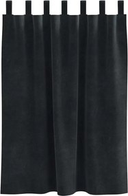 vidaXL Κουρτίνες συσκότισης 2 τμχ. Μαύρο 140 x 140 cm Βελούδο