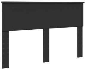 vidaXL Κεφαλάρι Μαύρη Οξυά 140 cm Επεξεργασμένο ξύλο
