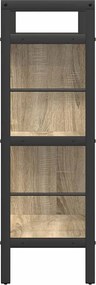 vidaXL Ράφι Βιβλίων Δρύς Sonoma 75 x 30 x 91 εκ. Επεξεργασμένο ξύλο