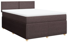 ΚΡΕΒΑΤΙ BOXSPRING ΜΕ ΣΤΡΩΜΑ ΣΚΟΥΡΟ ΚΑΦΕ 140X190 ΕΚ. ΥΦΑΣΜΑΤΙΝΟ 3287447