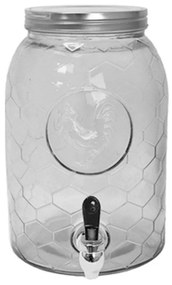 Γυάλα Με Βρυσάκι 00.03.3273 6500ml Clear Steel,Glass
